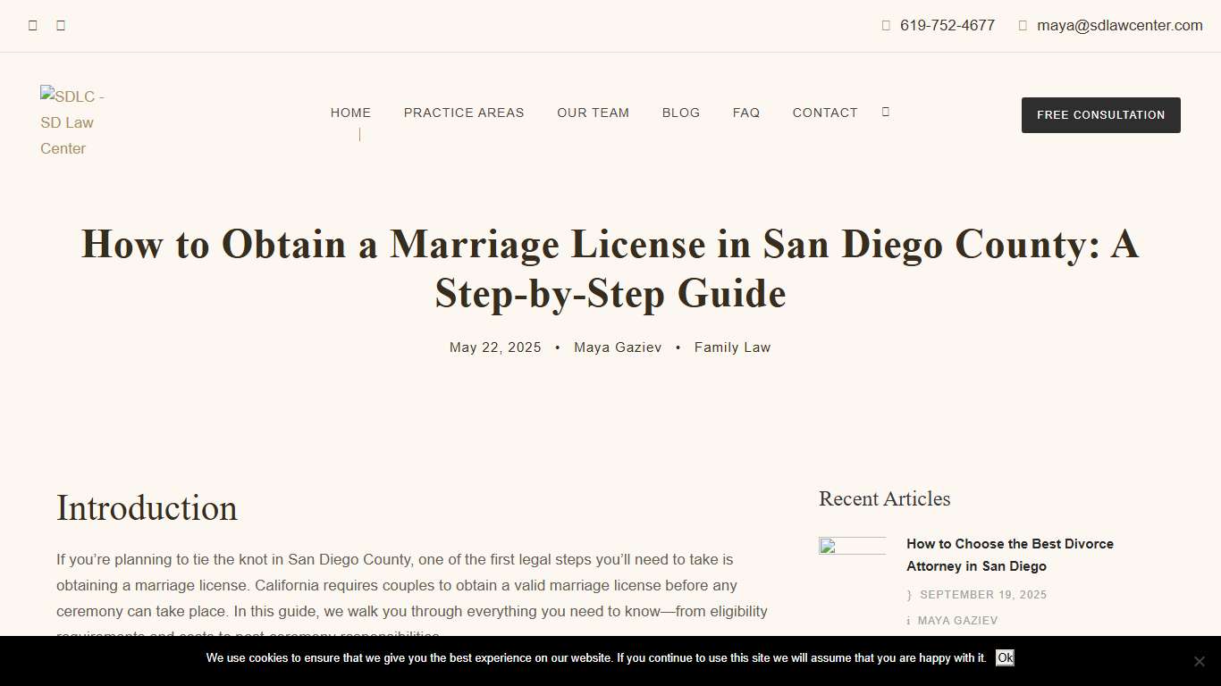 San Diego Marriage License: Step-by-Step Application Guide SD Law Center